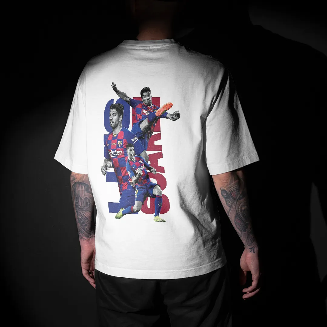 Suarez - FC Barcelona Graphic Printed Unisex Oversized T-shirt