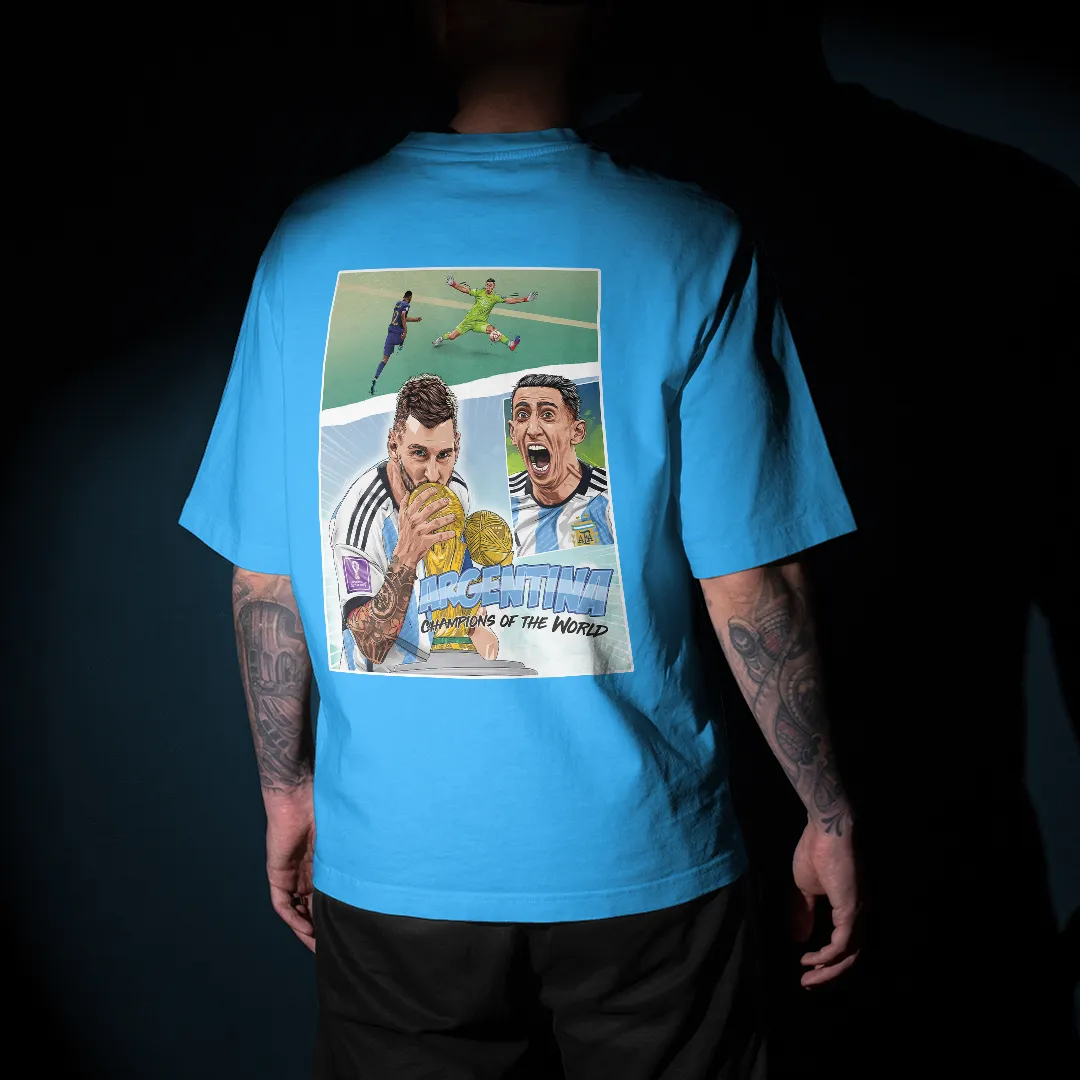 Lionel Messi 22 World Cup Graphic Printed Unisex Oversized T-shirt