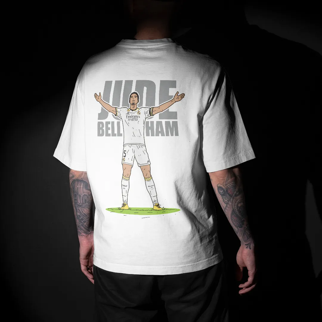 Jude Bellingham : Real Madrid Graphic Printed Unisex Oversized T-shirt