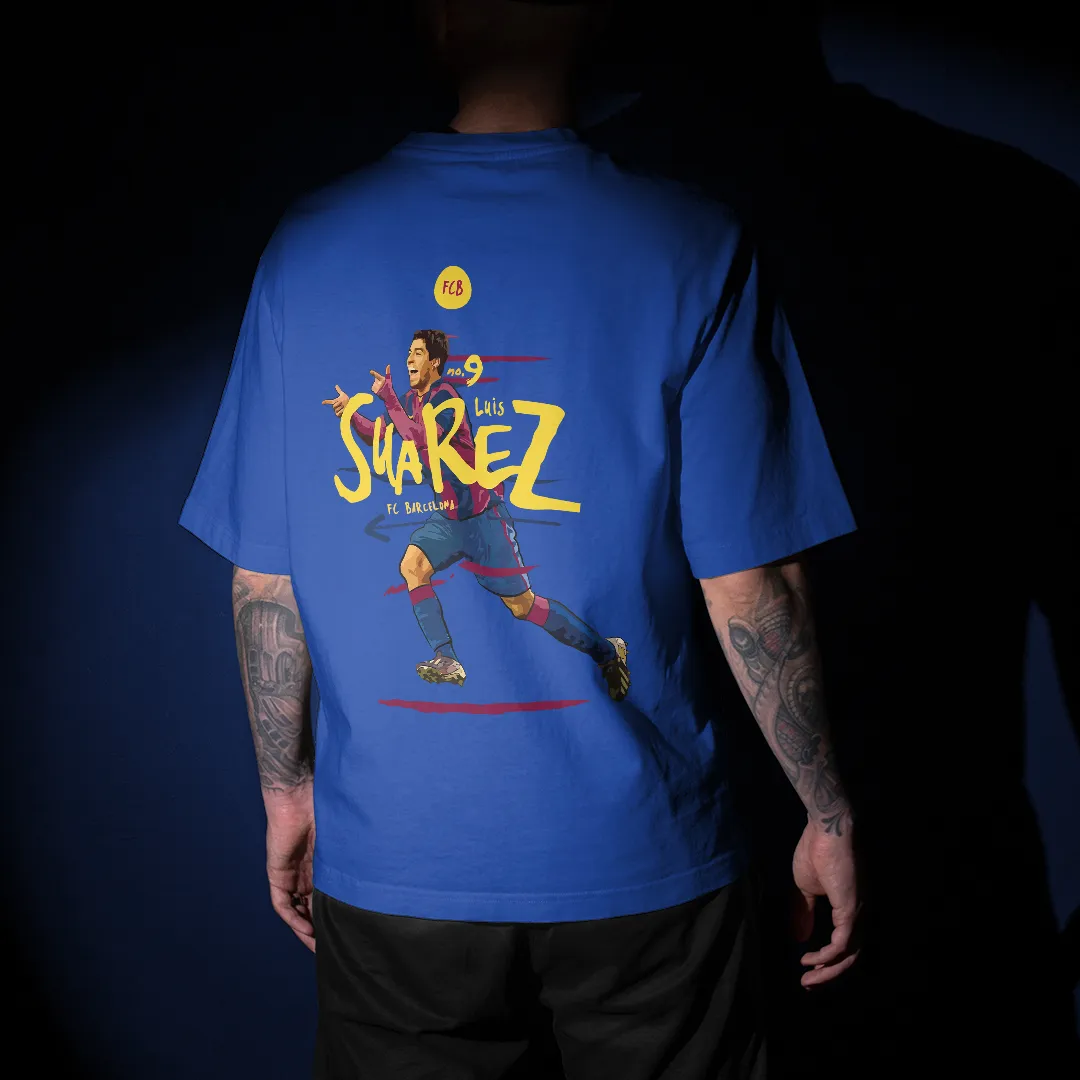 Suarez - FC Barcelona Graphic Printed Unisex Oversized T-shirt