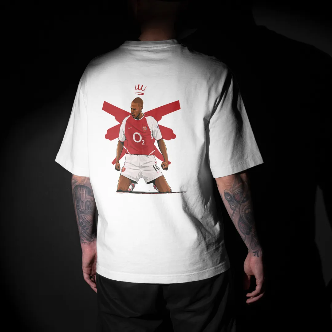 Thierry Henry - Arsenal FC Graphic Printed Unisex Oversized T-shirt