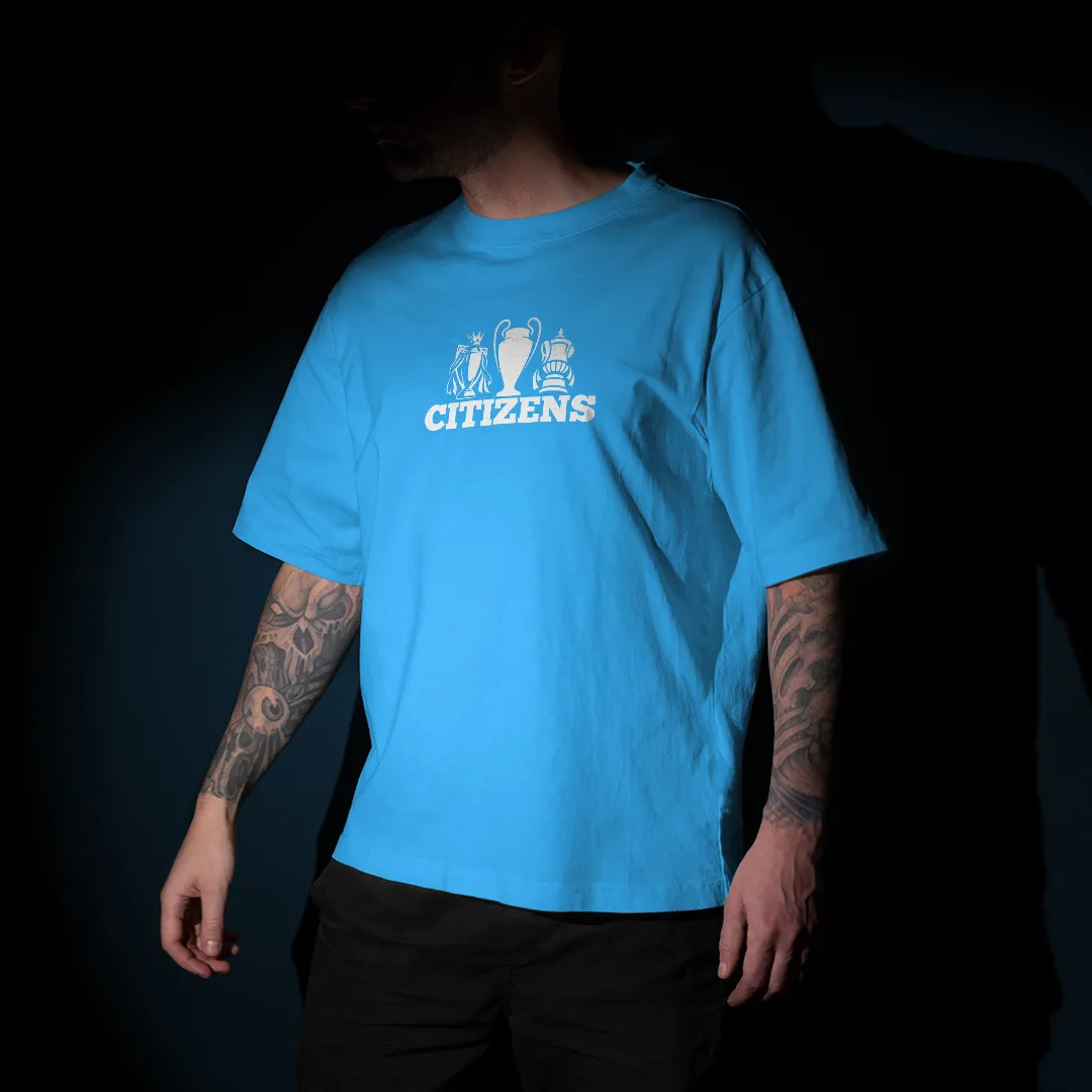 Citizens : Manchester City Graphic Printed Unisex Oversized T-shirt