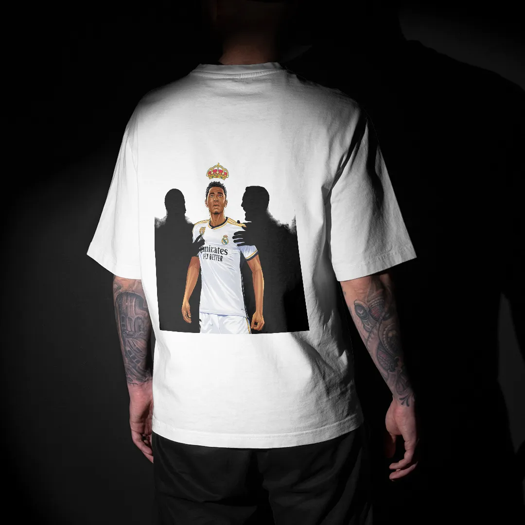 King Bellingham : Real Madrid Graphic Printed Unisex Oversized T-shirt