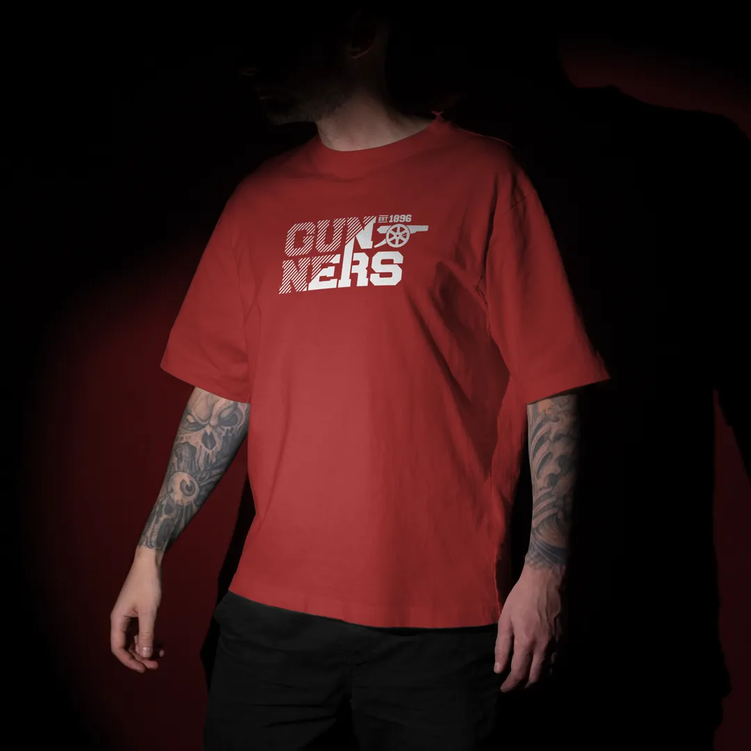 Gunners 1896 Graphic Printed Unisex Oversized T-shirt