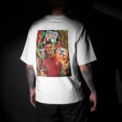 Cristiano Ronaldo Euro Cup Graphic Printed Unisex Oversized T-shirt
