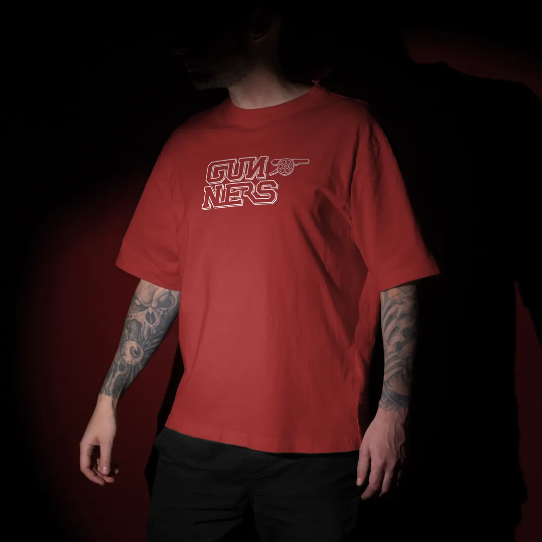Gunner Graphic Printed Unisex Oversized T-shirt