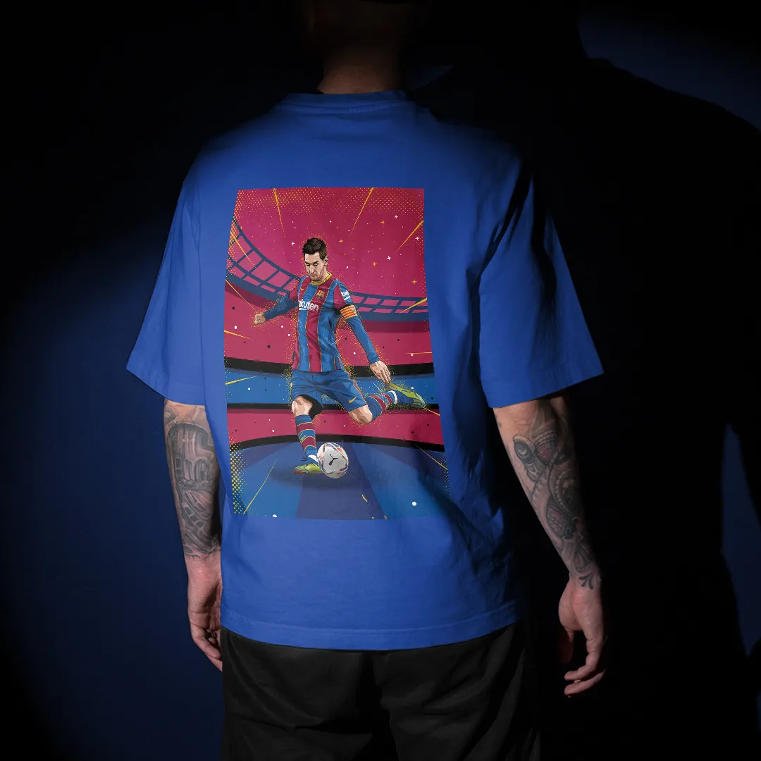 Leo - FC Barcelona Graphic Printed Unisex Oversized T-shirt