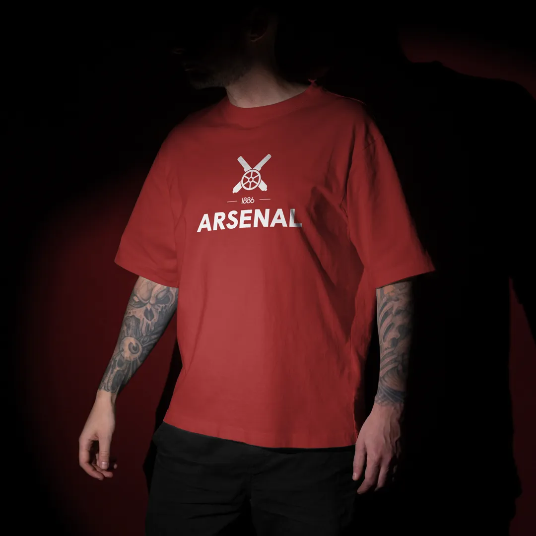 Arsenal FC Graphic Printed Unisex Oversized T-shirt