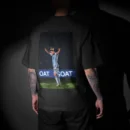 Lionel Messi King Graphic Printed Unisex Oversized T-shirt