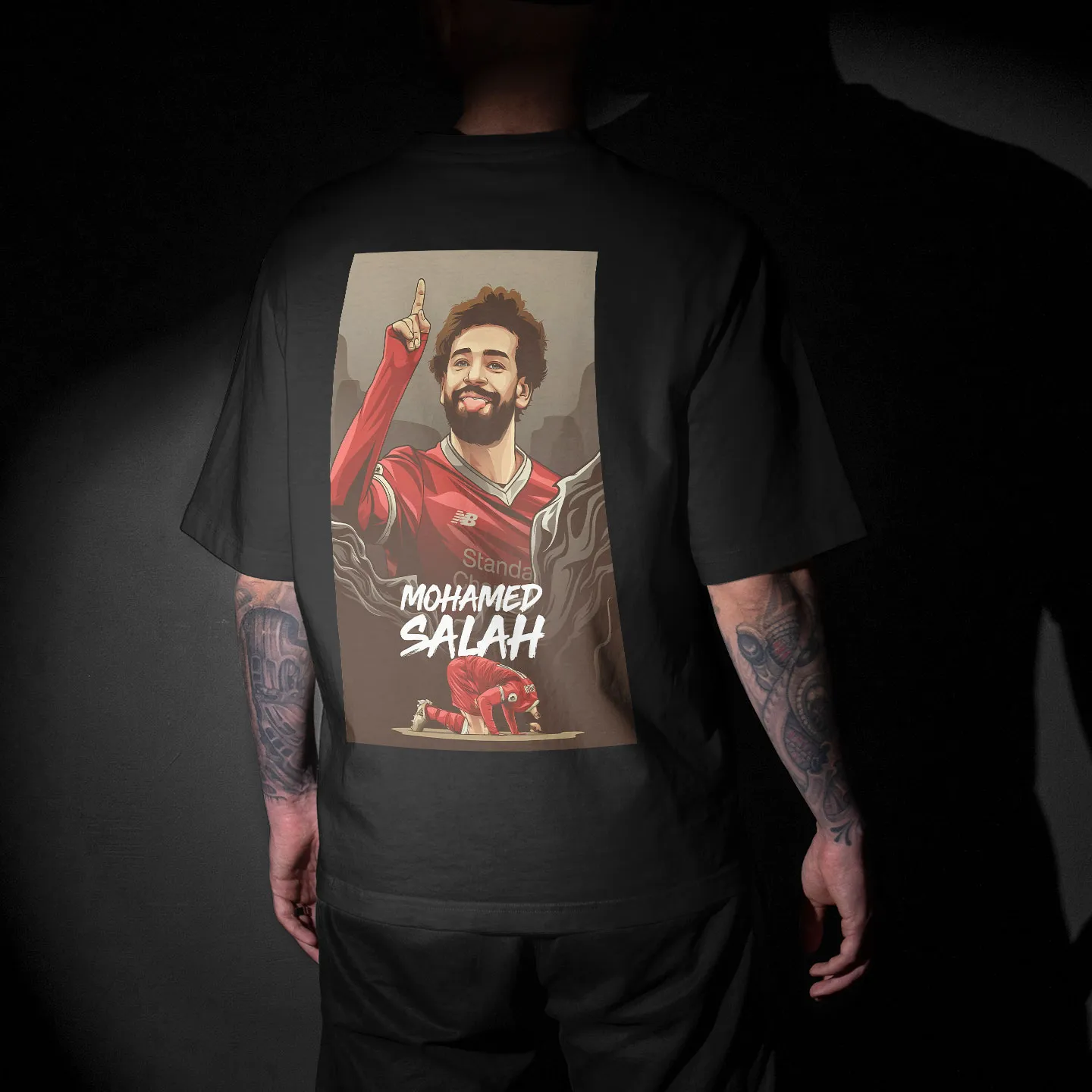 Mohamed Salah: Liverpool Graphic Printed Unisex Oversized T-shirt