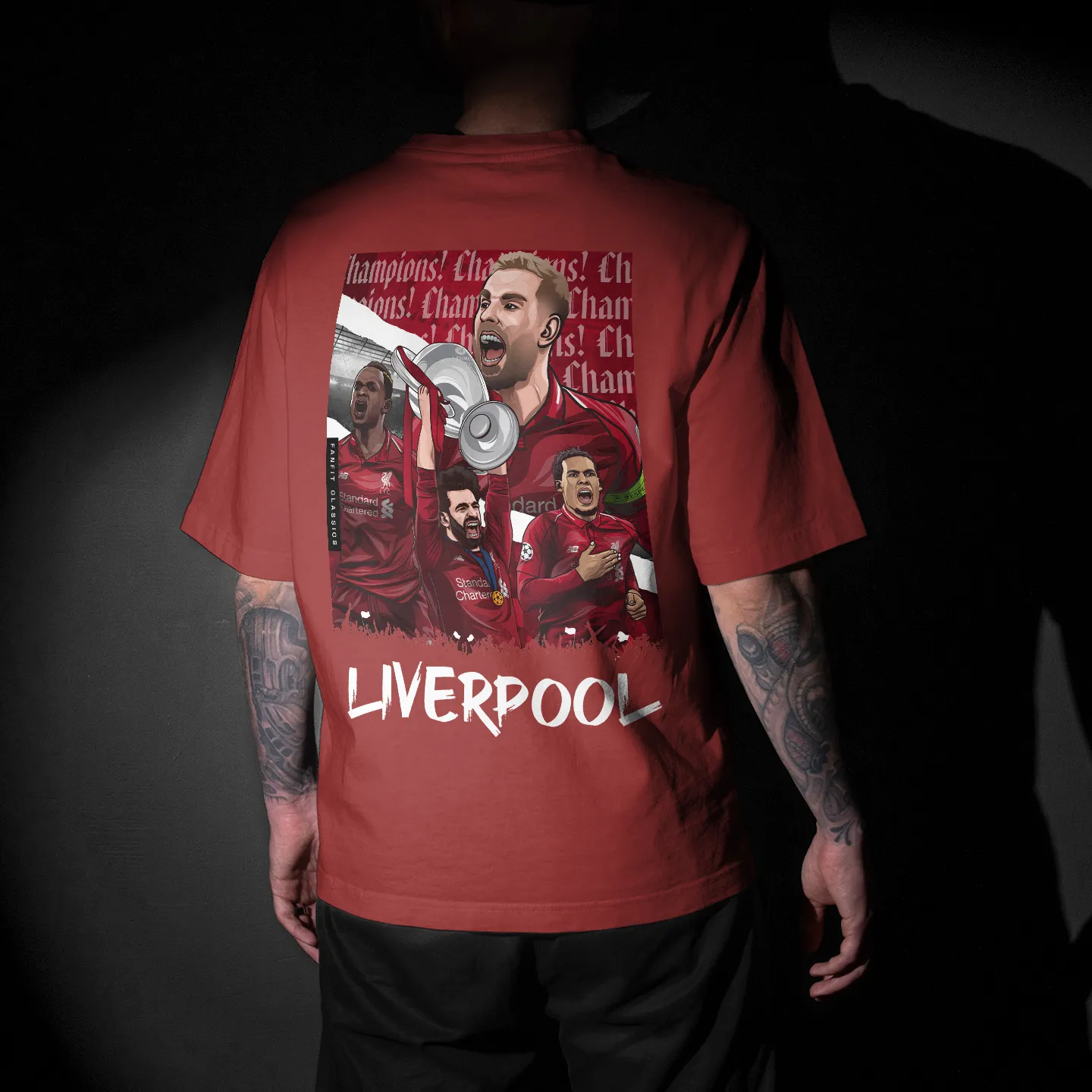 Champions: Liverpool Graphic Printed Unisex Oversized T-shirt