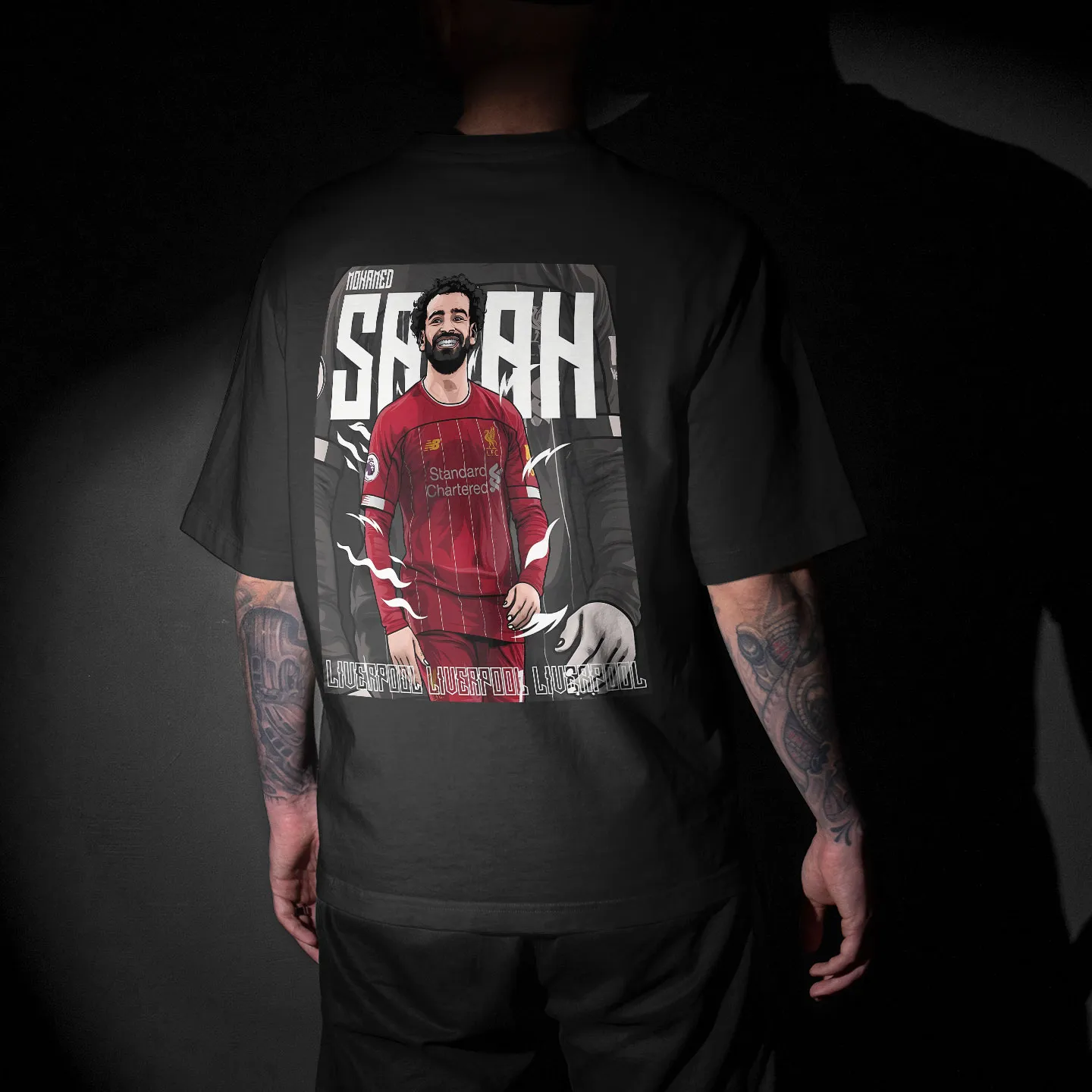 Mohamed Salah Graphic Printed Unisex Oversized T-shirt