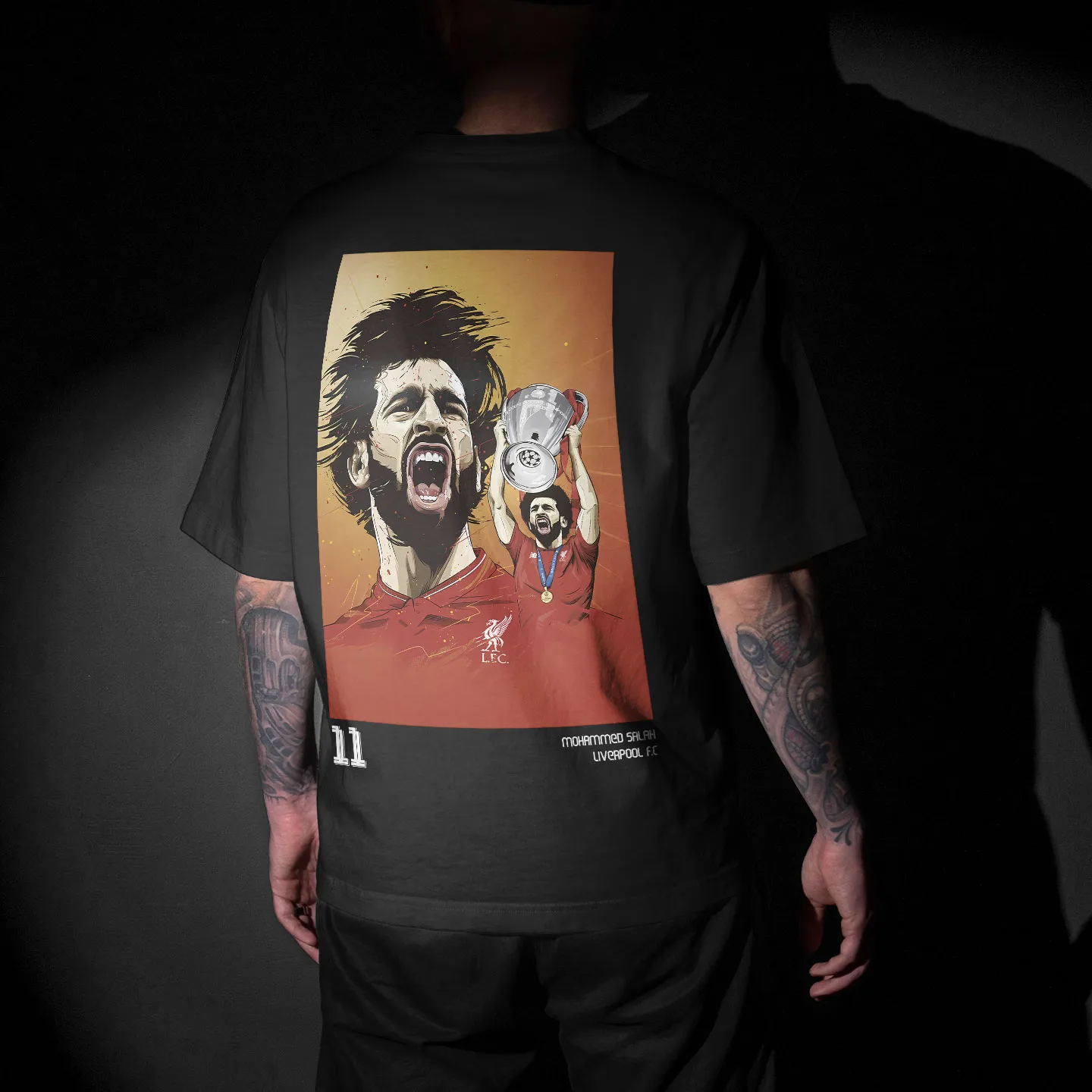Mohamed Salah 11: Graphic Printed Unisex Oversized T-shirt