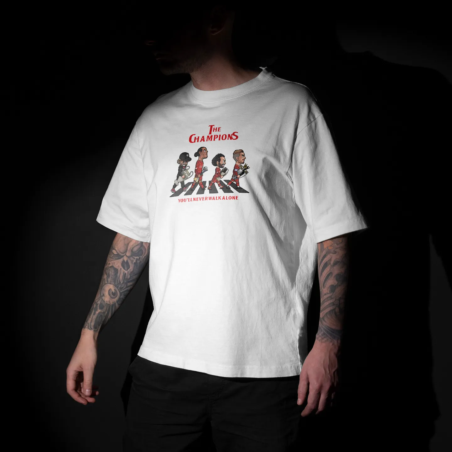 The Champions: Liverpool Graphic Printed Unisex Oversized T-shirt
