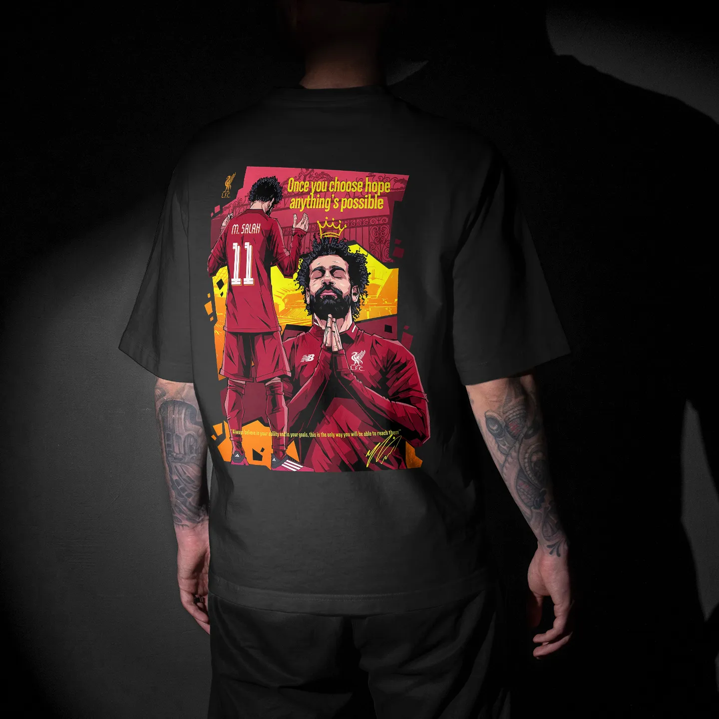 Magician Salah: Liverpool: Graphic Printed Unisex Oversized T-shirt