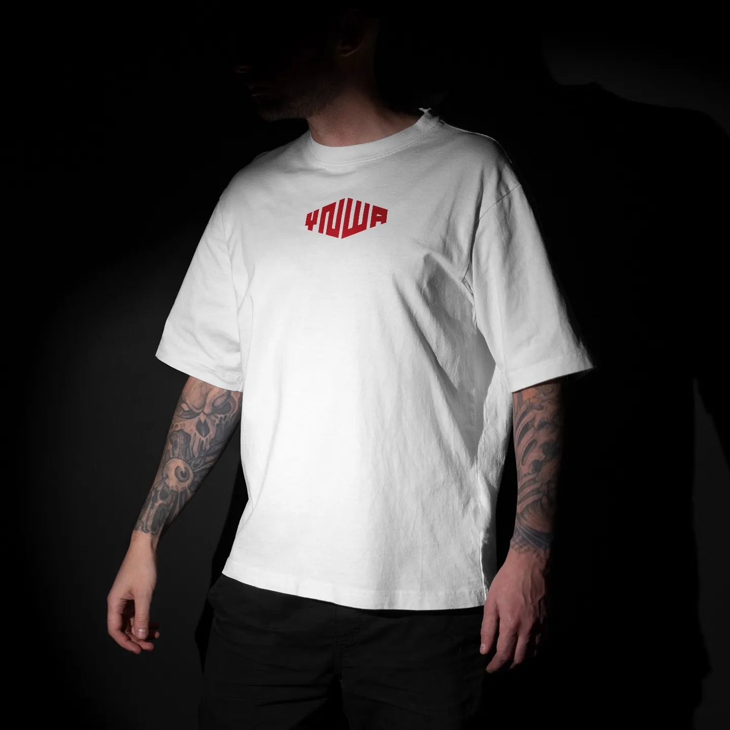 YNWA Pattern Graphic Printed Unisex Oversized T-shirt