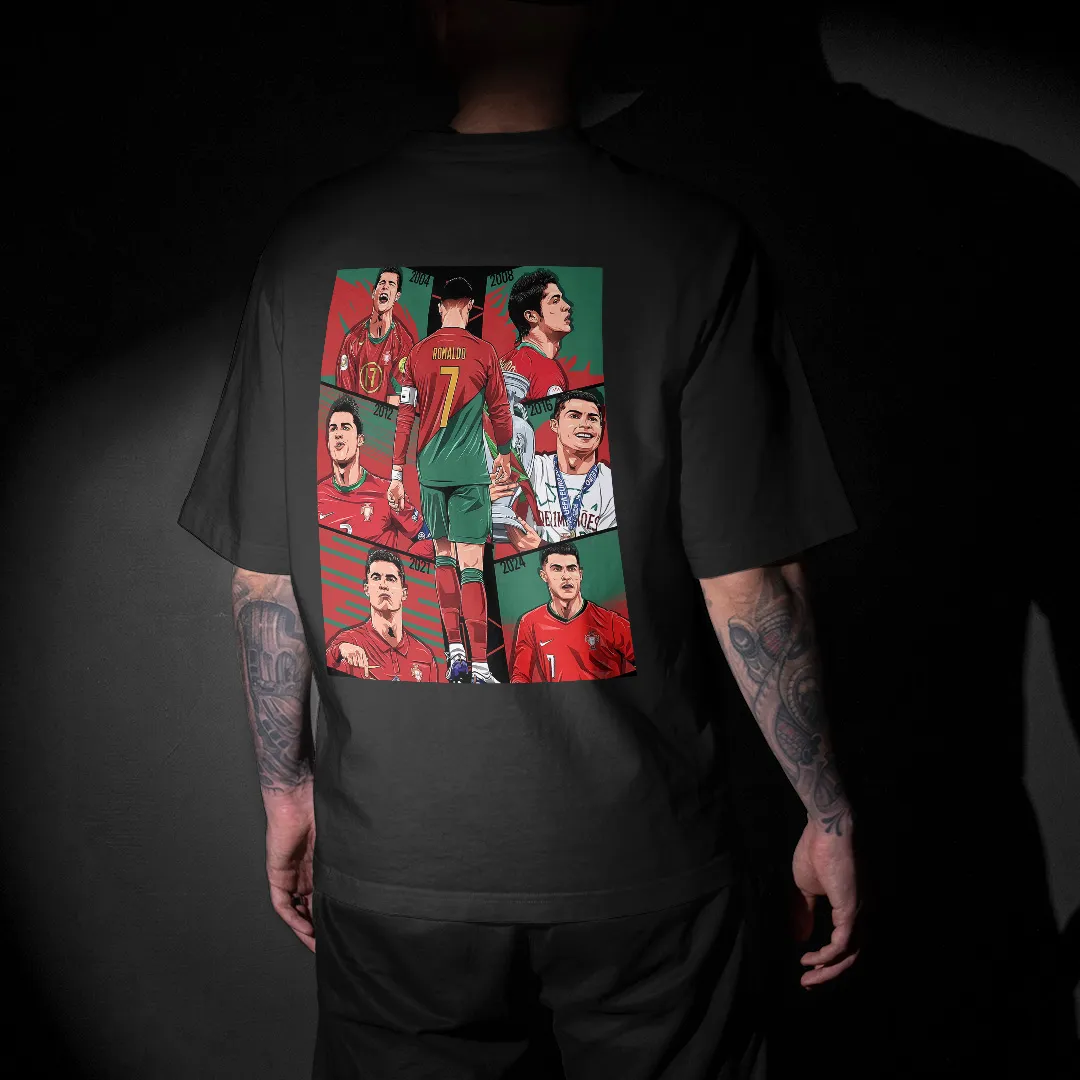 Ronaldo - Portugal Graphic Printed Unisex Oversized T-shirt