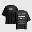 AUDI Graphic Printed Unisex Oversized T-shirt