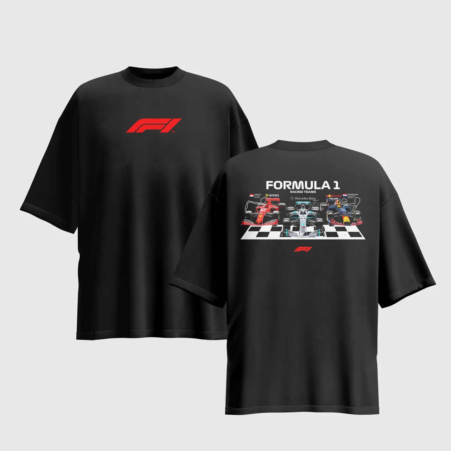 FORMULA 1 Graphic Printed Unisex Oversized T-shirt