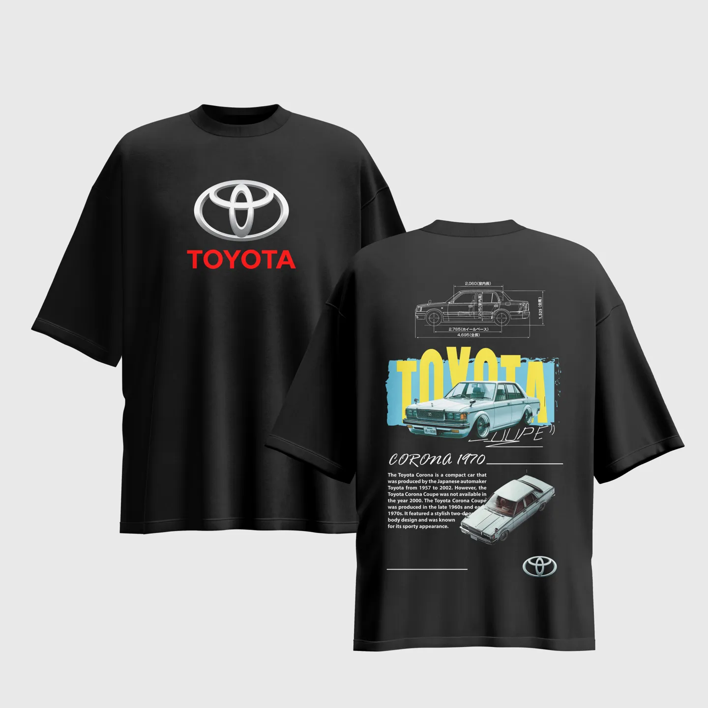Toyota Graphic Printed Unisex Oversized T-shirt