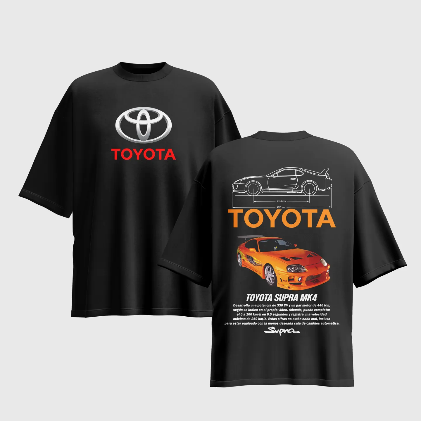 Toyota Graphic Printed Unisex Oversized T-shirt