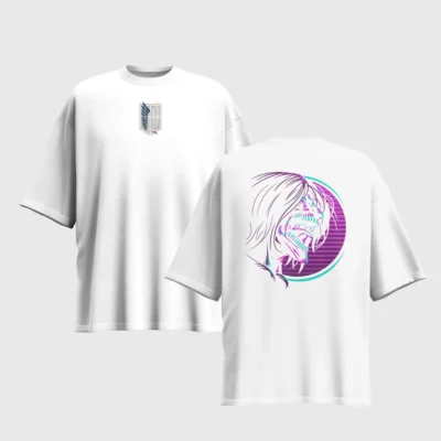 Attack on Titan Anime Graphic Printed Unisex Oversized T-shirt