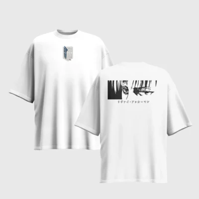 Attack on Titan Anime Graphic Printed Unisex Oversized T-shirt
