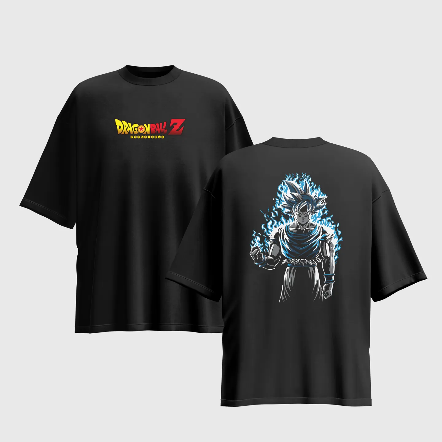 Dragon Ball Z Anime Graphic Printed Unisex Oversized T-shirt