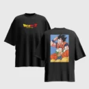 Dragon Ball Z Anime Graphic Printed Unisex Oversized T-shirt