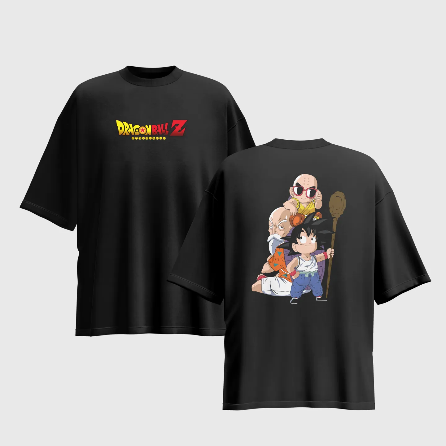Dragon Ball Z Anime Graphic Printed Unisex Oversized T-shirt