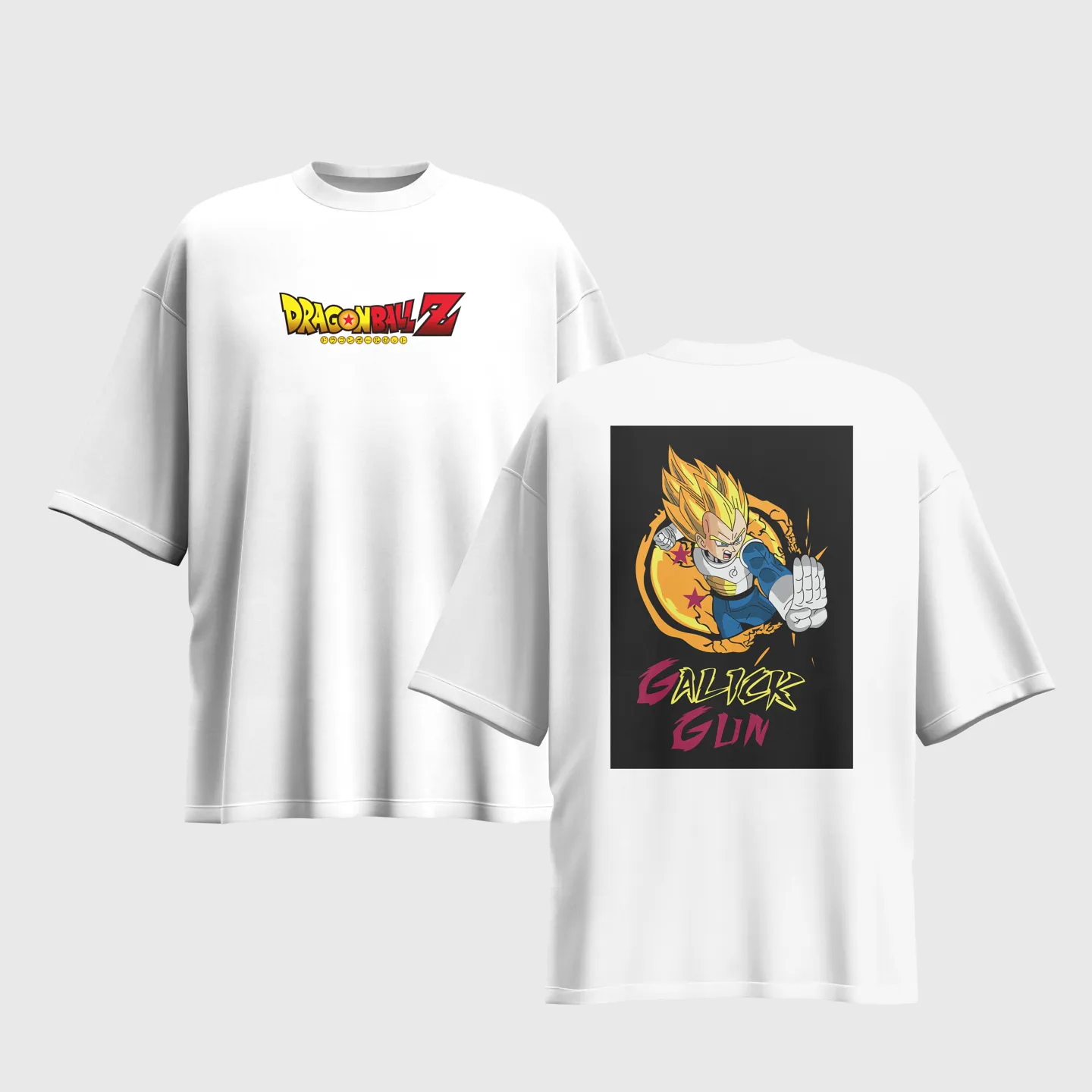Dragon Ball Z Anime Graphic Printed Unisex Oversized T-shirt