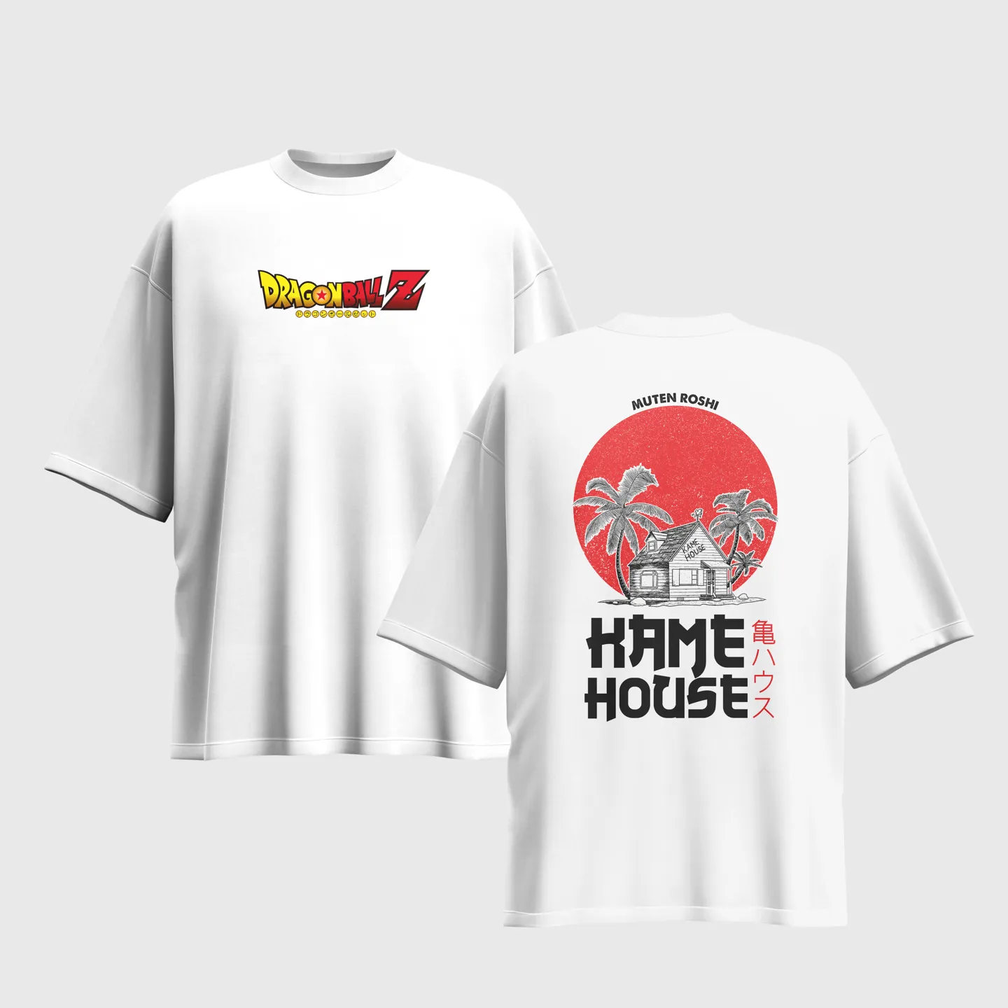 Dragon Ball Z Anime Graphic Printed Unisex Oversized T-shirt