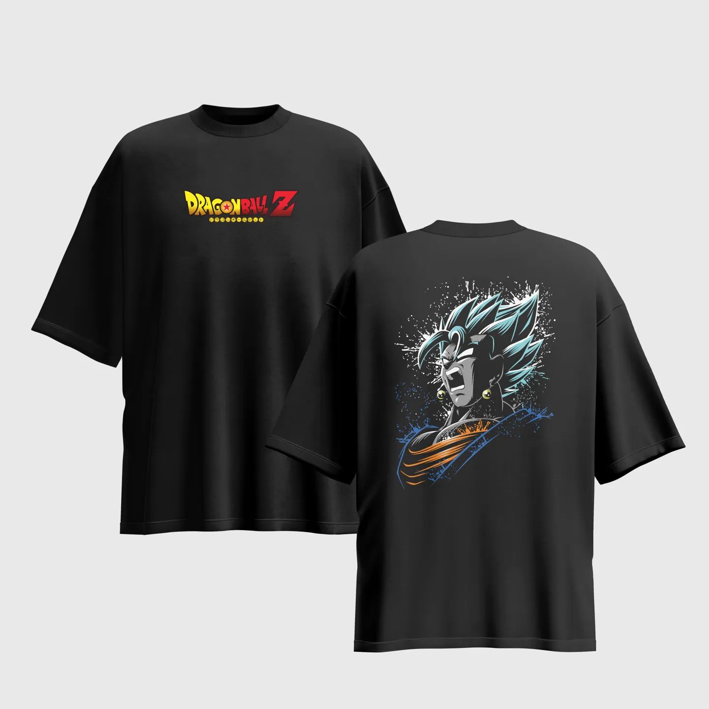Dragon Ball Z Anime Graphic Printed Unisex Oversized T-shirt