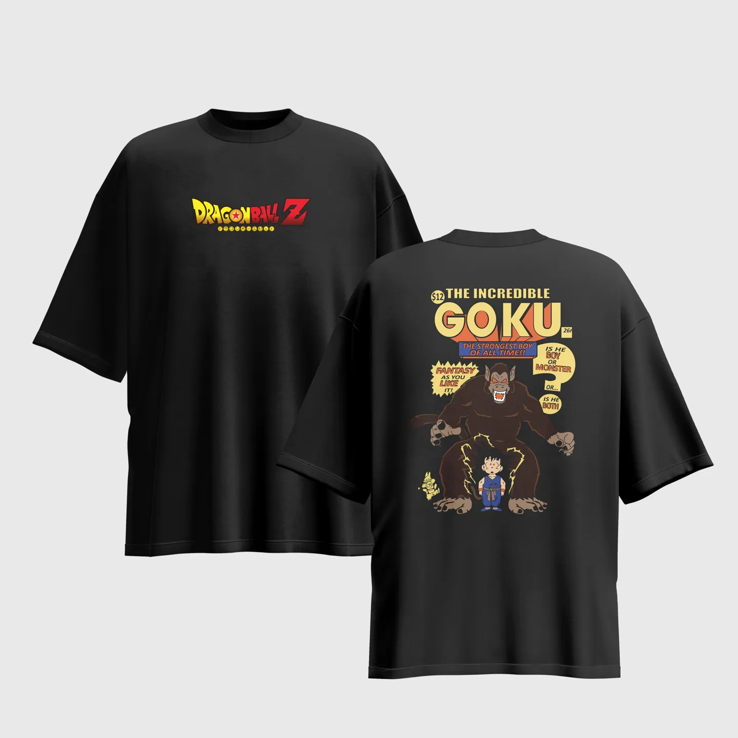 Dragon Ball Z Anime Graphic Printed Unisex Oversized T-shirt