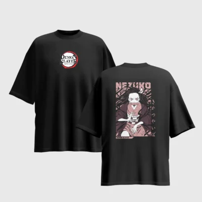 Demon Slayer Anime Graphic Printed Unisex Oversized T-shirt