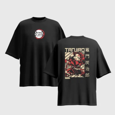 Demon Slayer Anime Graphic Printed Unisex Oversized T-shirt