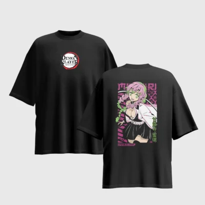 Demon Slayer Anime Graphic Printed Unisex Oversized T-shirt