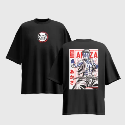 Demon Slayer Anime Graphic Printed Unisex Oversized T-shirt
