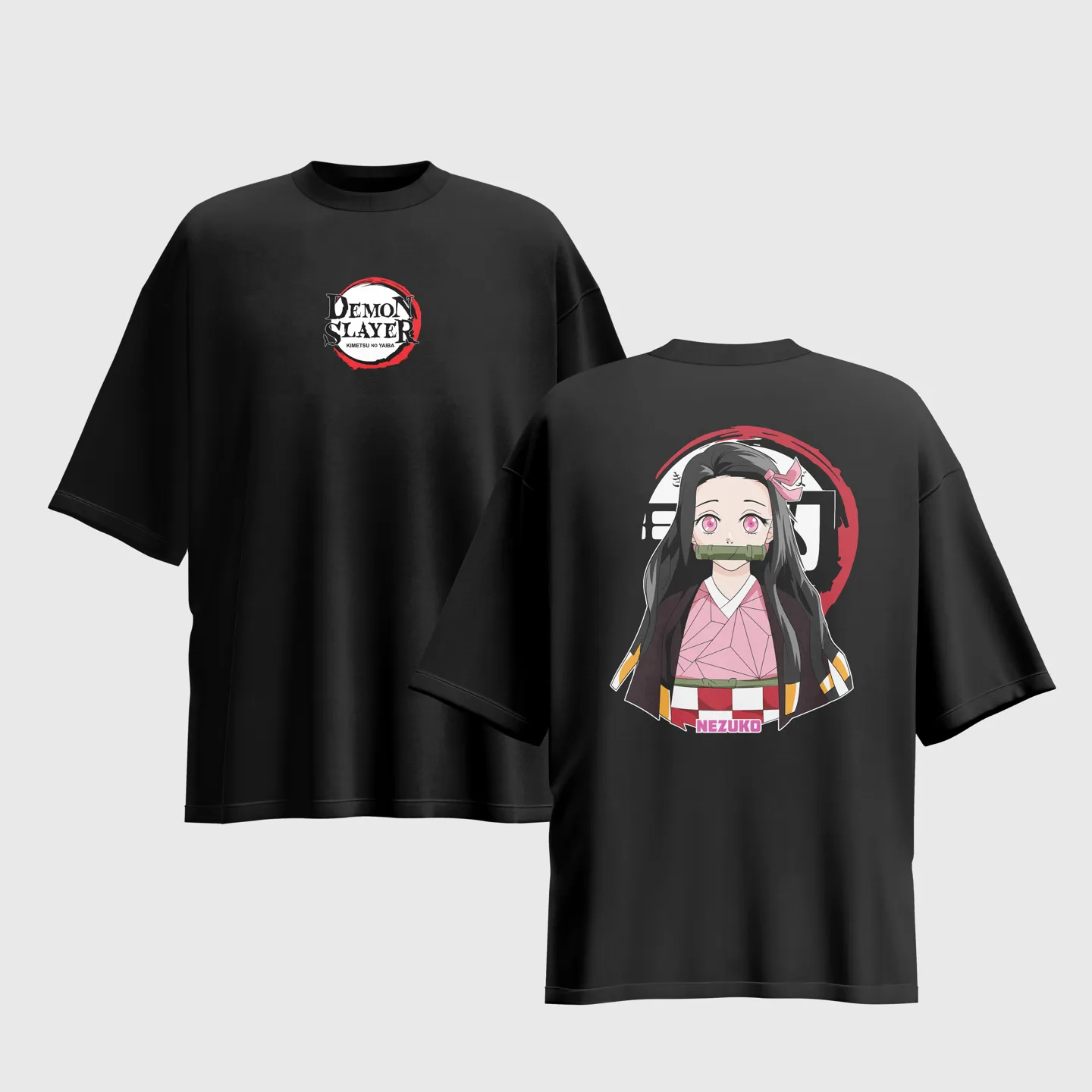 Demon Slayer Anime Graphic Printed Unisex Oversized T-shirt