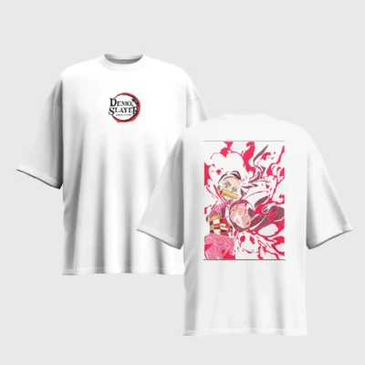 Demon Slayer Anime Graphic Printed Unisex Oversized T-shirt