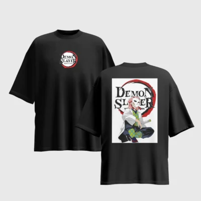 Demon Slayer Anime Graphic Printed Unisex Oversized T-shirt