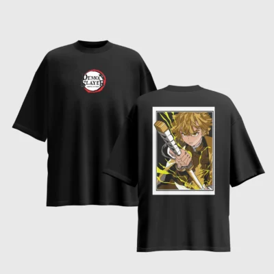 Demon Slayer Anime Graphic Printed Unisex Oversized T-shirt