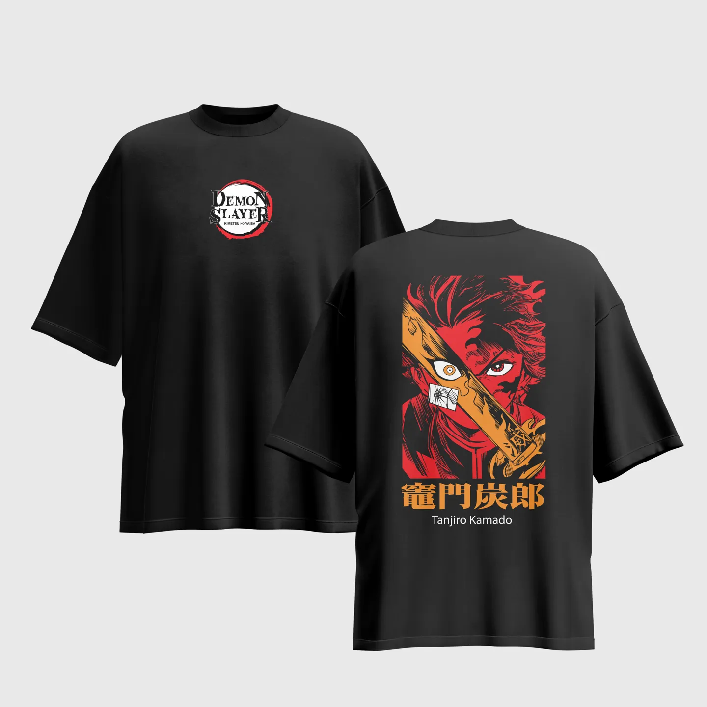 Demon Slayer Anime Graphic Printed Unisex Oversized T-shirt