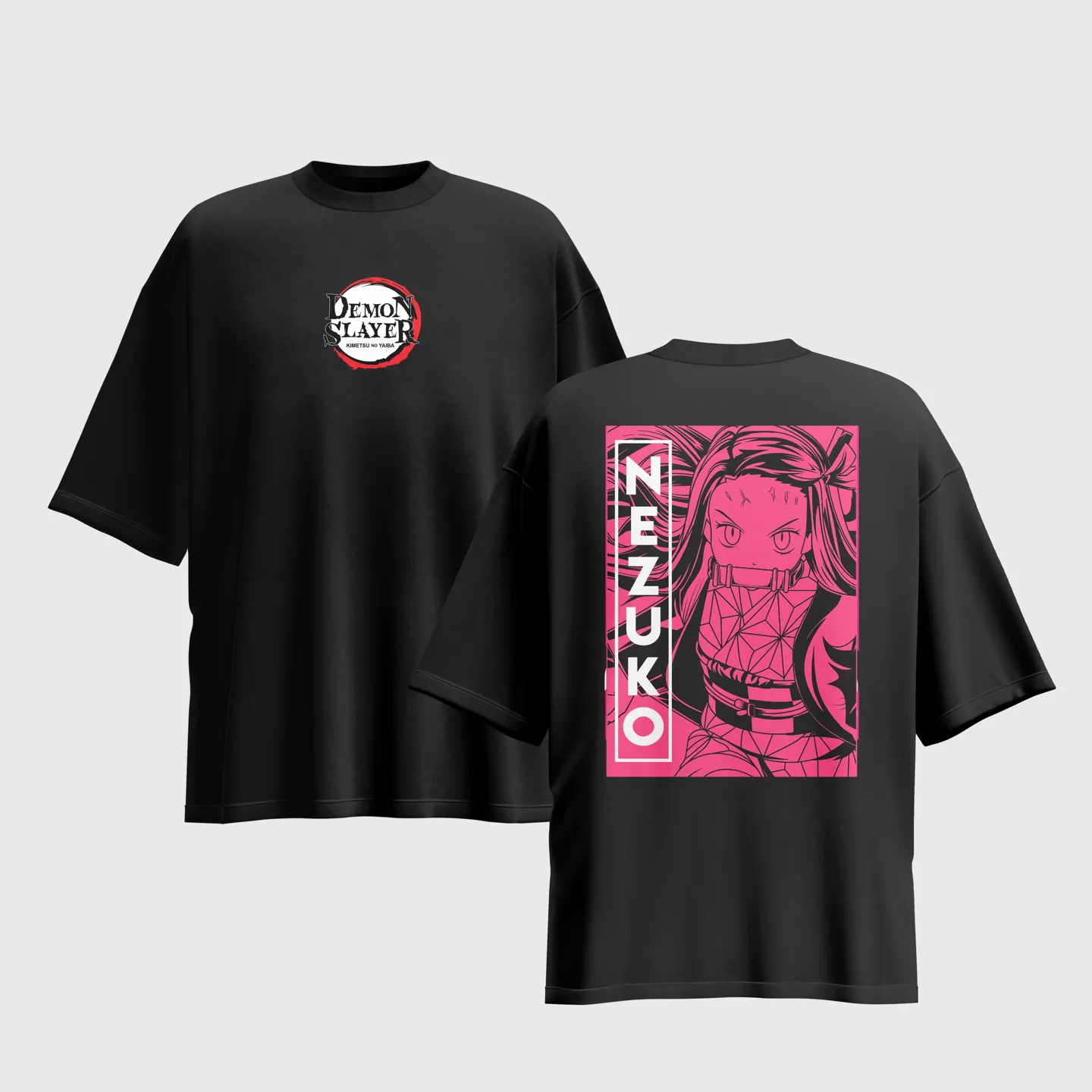 Demon Slayer Anime Graphic Printed Unisex Oversized T-shirt