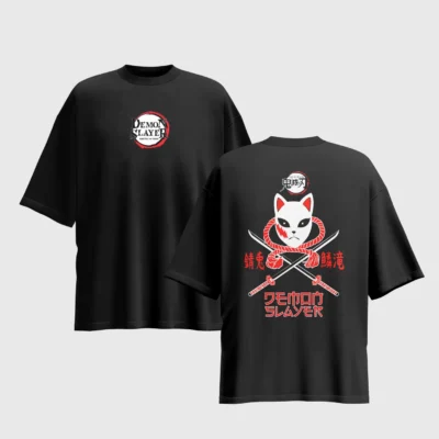 Demon Slayer Anime Graphic Printed Unisex Oversized T-shirt