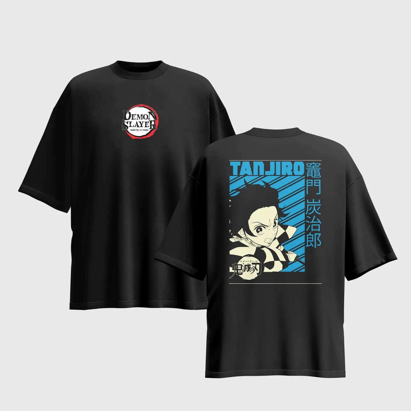 Demon Slayer Anime Graphic Printed Unisex Oversized T-shirt