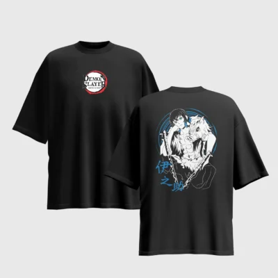 Demon Slayer Anime Graphic Printed Unisex Oversized T-shirt