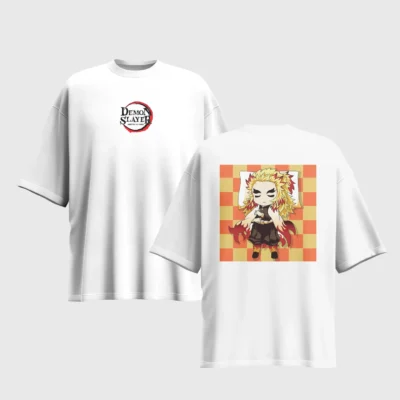 Demon Slayer Anime Graphic Printed Unisex Oversized T-shirt