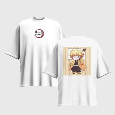 Demon Slayer Anime Graphic Printed Unisex Oversized T-shirt