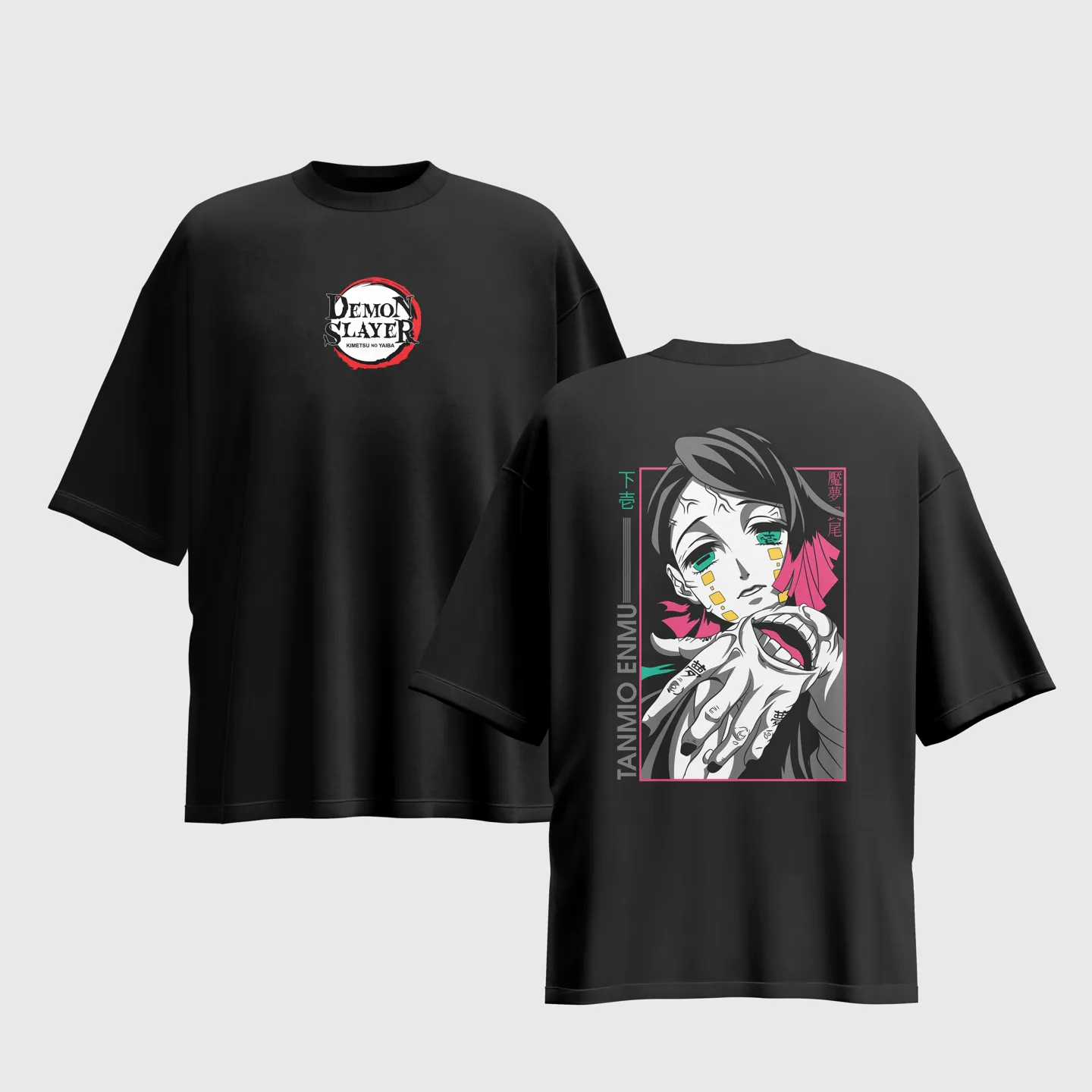 Demon Slayer Anime Graphic Printed Unisex Oversized T-shirt